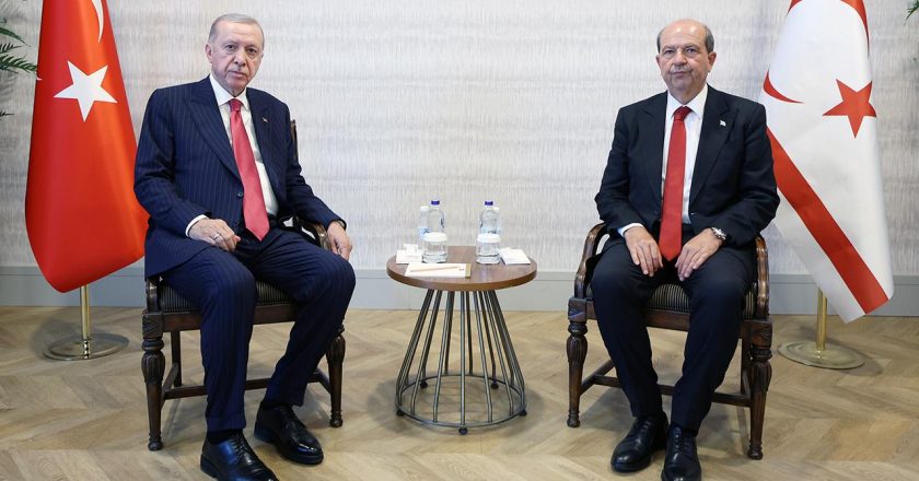 Cumhurbaşkanı Erdoğan, KKTC Cumhurbaşkanı Tatar’la görüştü