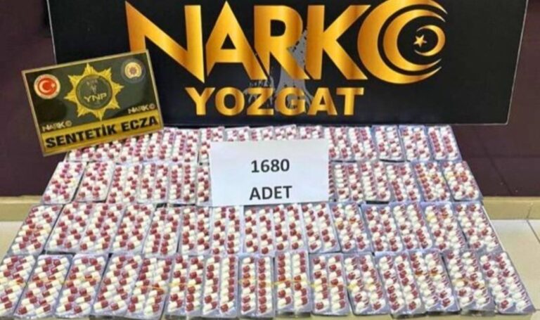 Yozgat'ta şahsın üzerinde 1.680 uyuşturucu madde bulundu – Son Dakika Türkiye Haberleri