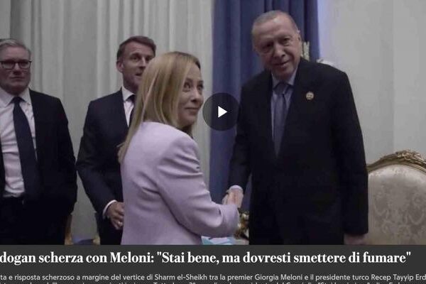 Cumhurbaşkanı Erdoğan’ın İtalya Başbakanı Meloni’ye sigara uyarısı İtalyan basınına yansıdı